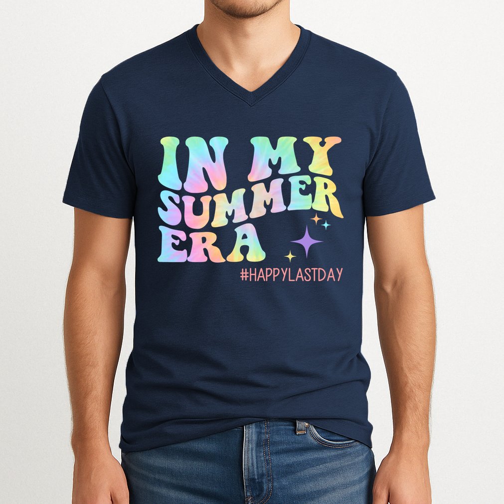 In My Summer Era Happy Last Day Of School V-Neck T-Shirt