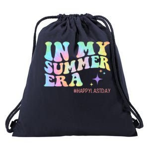 In My Summer Era Happy Last Day Of School Drawstring Bag