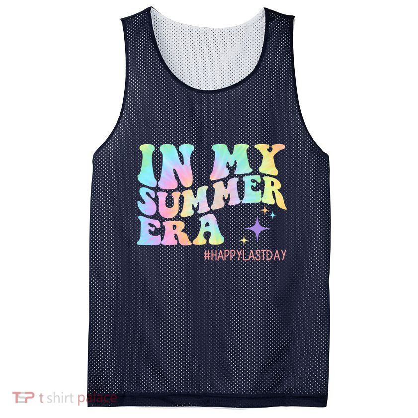 In My Summer Era Happy Last Day Of School Mesh Reversible Basketball Jersey Tank