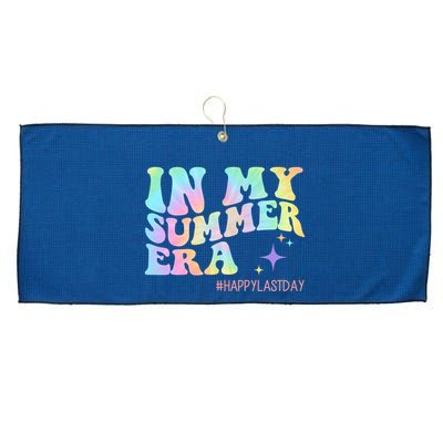 In My Summer Era Happy Last Day Of School Large Microfiber Waffle Golf Towel