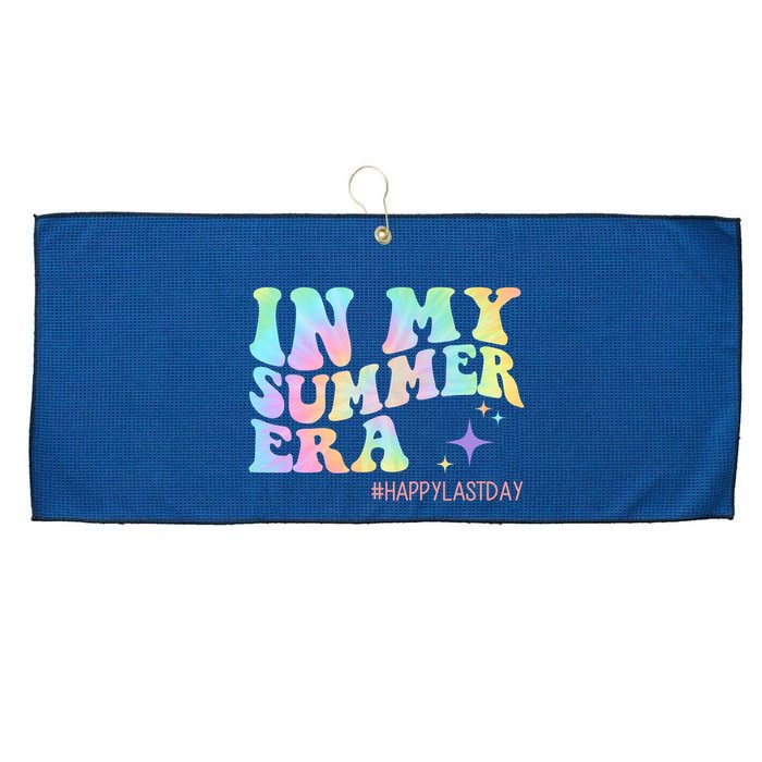 In My Summer Era Happy Last Day Of School Large Microfiber Waffle Golf Towel