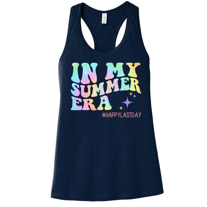 In My Summer Era Happy Last Day Of School Women's Racerback Tank