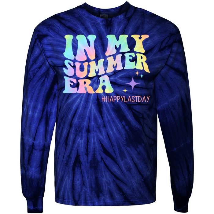 In My Summer Era Happy Last Day Of School Tie-Dye Long Sleeve Shirt