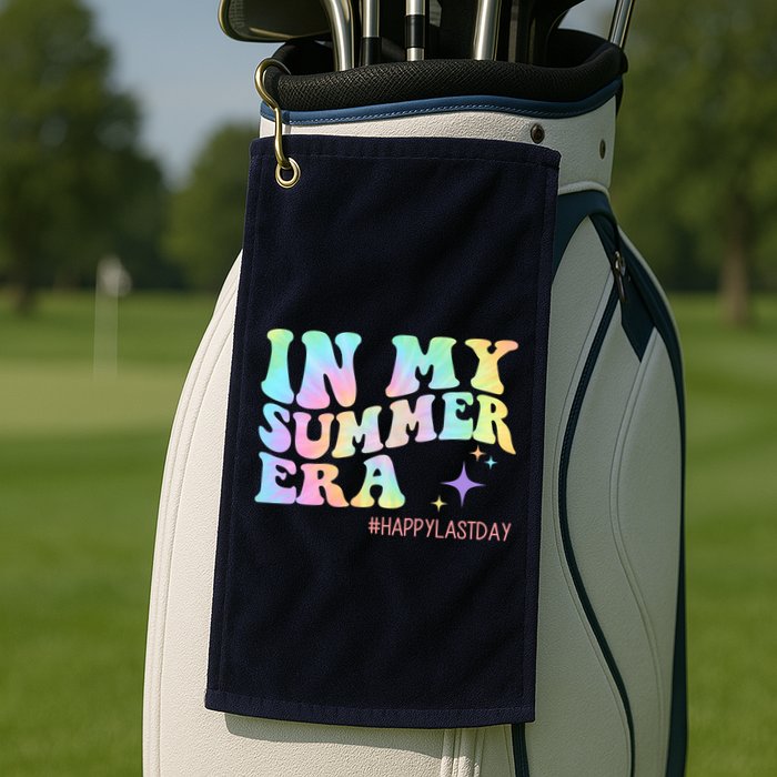 In My Summer Era Happy Last Day Of School Golf Towel