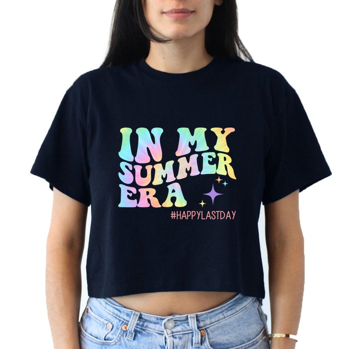 In My Summer Era Happy Last Day Of School Women's Crop Top Tee
