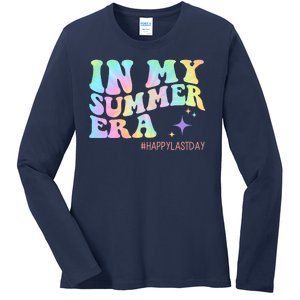 In My Summer Era Happy Last Day Of School Ladies Long Sleeve Shirt