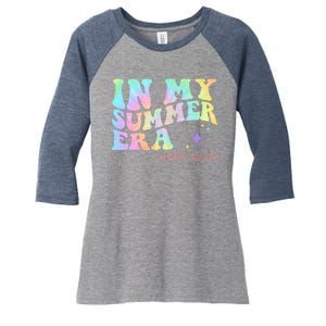 In My Summer Era Happy Last Day Of School Women's Tri-Blend 3/4-Sleeve Raglan Shirt