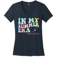 In My Summer Era Happy Last Day Of School Women's V-Neck T-Shirt