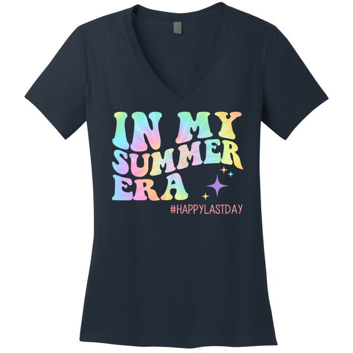 In My Summer Era Happy Last Day Of School Women's V-Neck T-Shirt