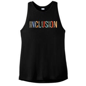 Inclusion Matters Special Education Autism Awareness Teacher Ladies PosiCharge Tri-Blend Wicking Tank