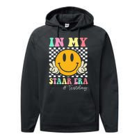 In My Staar Era Retro Smile Teacher Testing Test Day Performance Fleece Hoodie