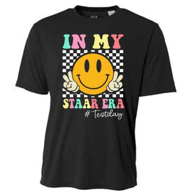 In My Staar Era Retro Smile Teacher Testing Test Day Cooling Performance Crew T-Shirt