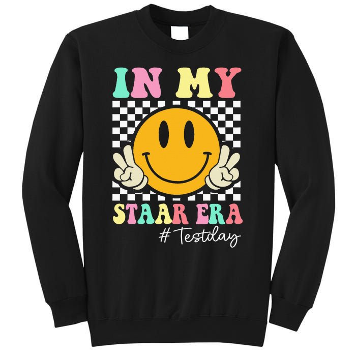 In My Staar Era Retro Smile Teacher Testing Test Day Sweatshirt