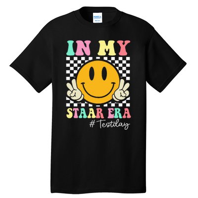 In My Staar Era Retro Smile Teacher Testing Test Day Tall T-Shirt