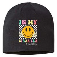 In My Staar Era Retro Smile Teacher Testing Test Day Sustainable Beanie