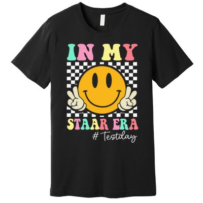 In My Staar Era Retro Smile Teacher Testing Test Day Premium T-Shirt