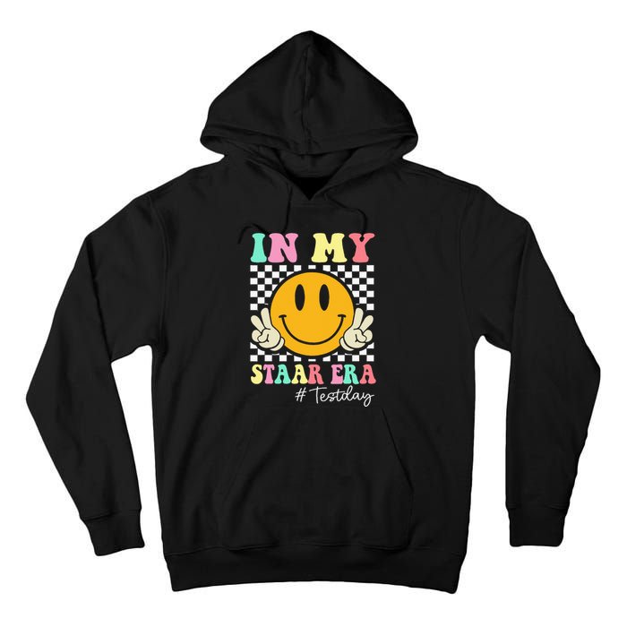 In My Staar Era Retro Smile Teacher Testing Test Day Tall Hoodie