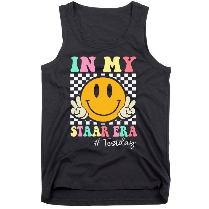 In My Staar Era Retro Smile Teacher Testing Test Day Tank Top