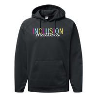 Inclusion Matters Special Education Autism Awareness Teacher Performance Fleece Hoodie