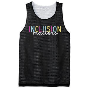 Inclusion Matters Special Education Autism Awareness Teacher Mesh Reversible Basketball Jersey Tank