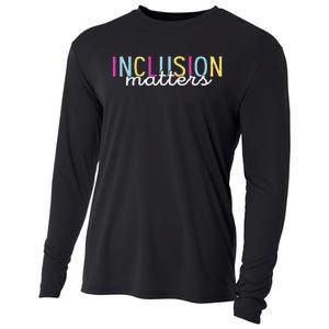 Inclusion Matters Special Education Autism Awareness Teacher Cooling Performance Long Sleeve Crew