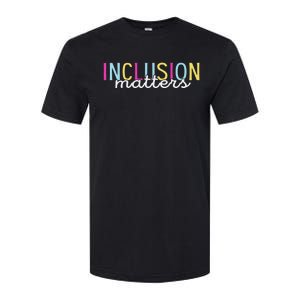 Inclusion Matters Special Education Autism Awareness Teacher Softstyle CVC T-Shirt