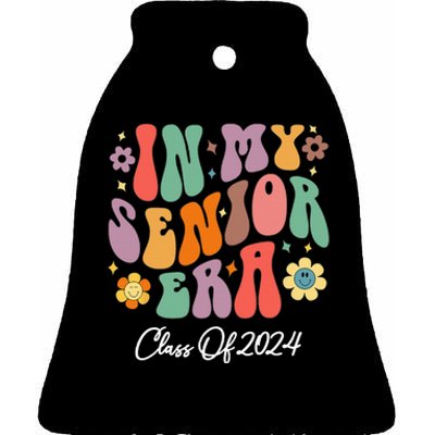 In My Senior Era Class Of 2024 Back To School Graduate Ceramic Bell Ornament