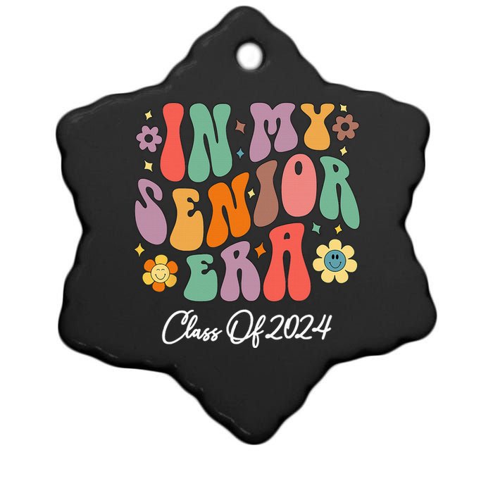 In My Senior Era Class Of 2024 Back To School Graduate Ceramic Star Ornament