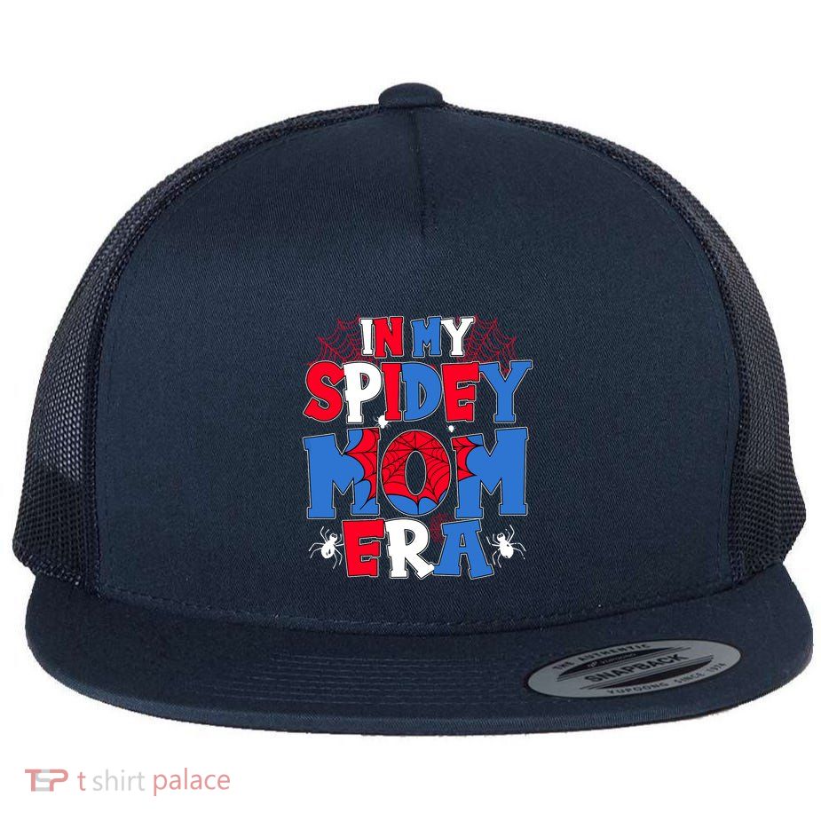 In My Spider Web Mom Era Mother Days For Flat Bill Trucker Hat