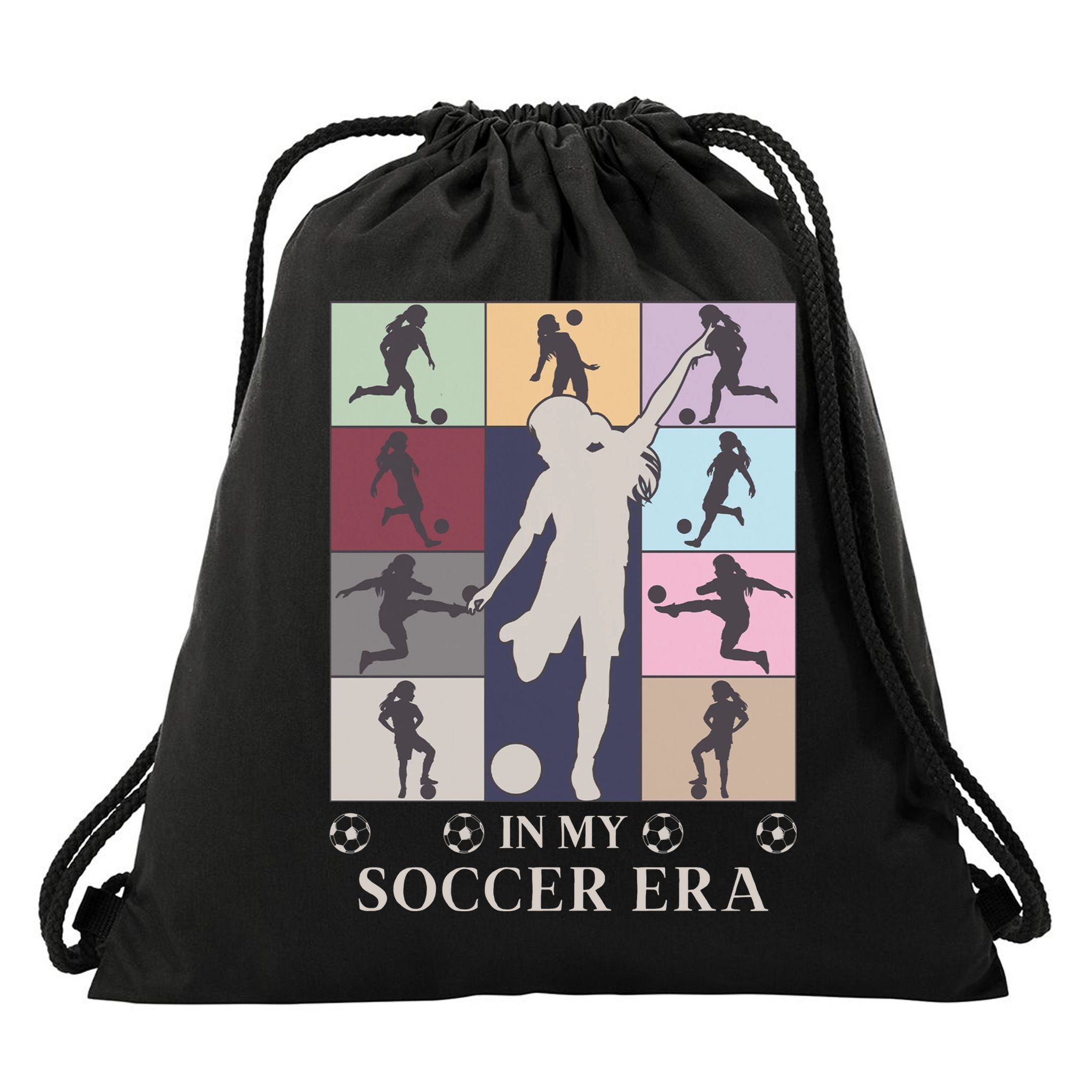 In My Soccer Era Drawstring Bag