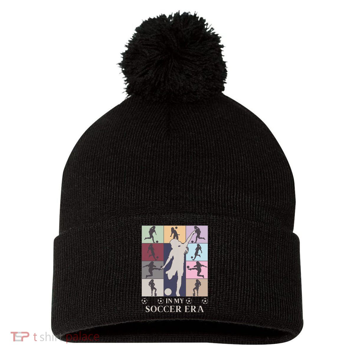 In My Soccer Era Pom Pom 12in Knit Beanie