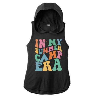 In My Summer Camp Era Retro Groovy Ladies PosiCharge Tri-Blend Wicking Draft Hoodie Tank