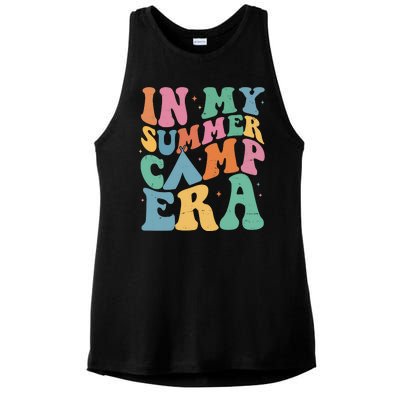 In My Summer Camp Era Retro Groovy Ladies PosiCharge Tri-Blend Wicking Tank