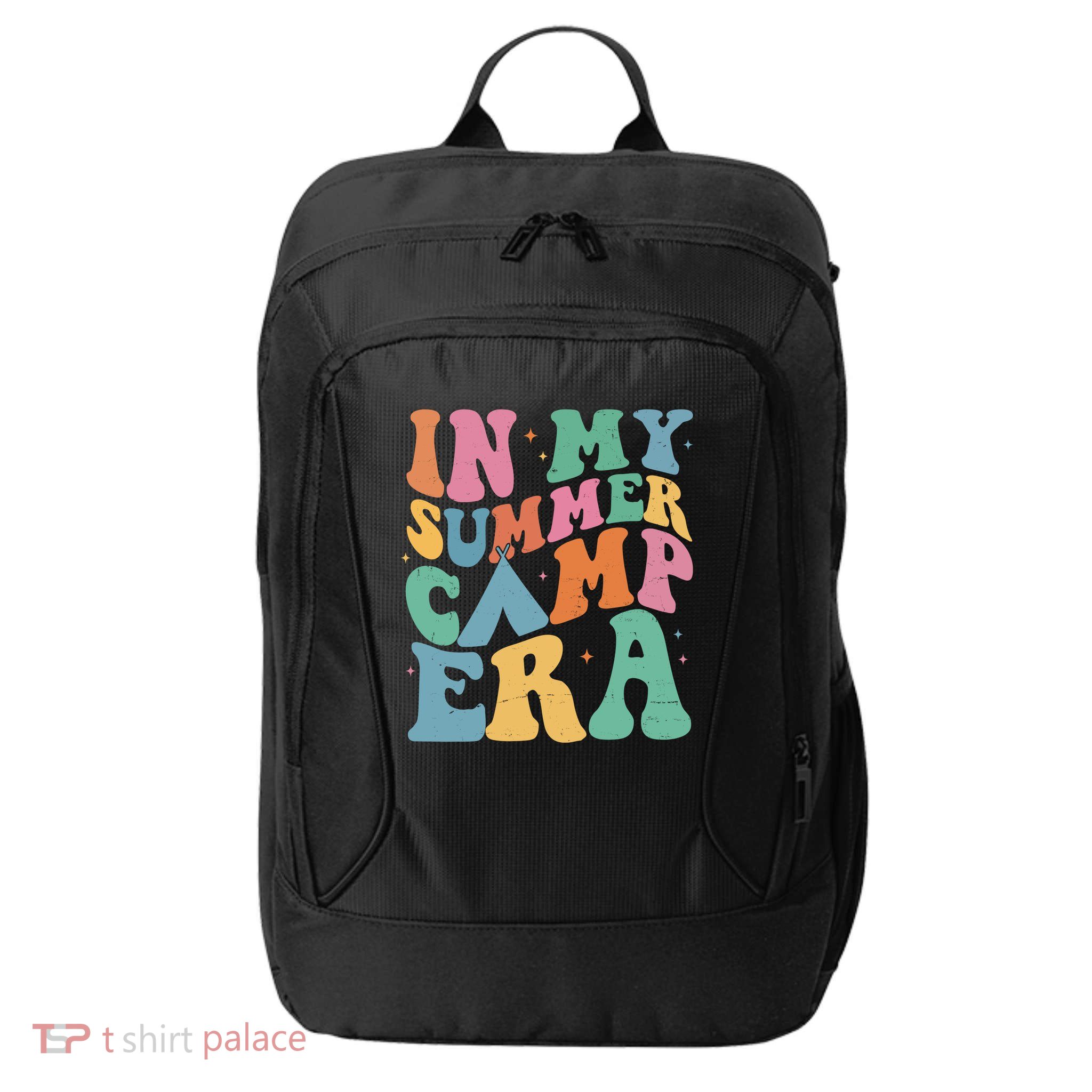 In My Summer Camp Era Retro Groovy City Backpack