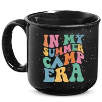 In My Summer Camp Era Retro Groovy 15oz Campfire Ceramic Mug