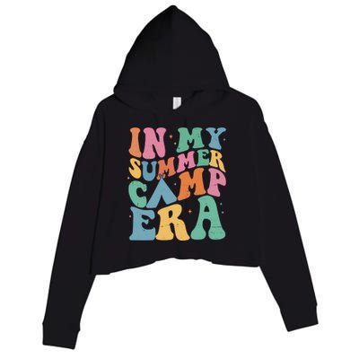 In My Summer Camp Era Retro Groovy Crop Fleece Hoodie