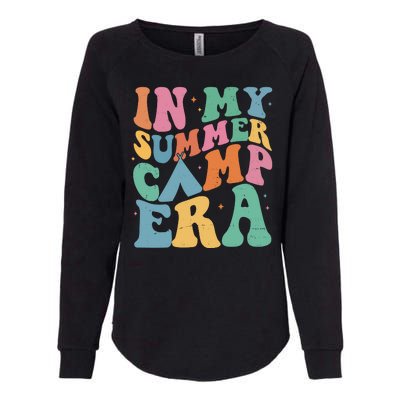 In My Summer Camp Era Retro Groovy Womens California Wash Sweatshirt