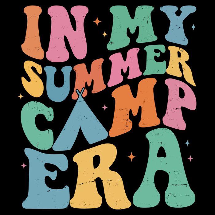 In My Summer Camp Era Retro Groovy Cropped Pullover Crew