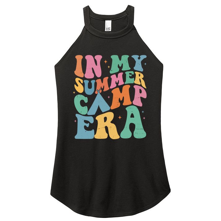 In My Summer Camp Era Retro Groovy Women's Perfect Tri Rocker Tank