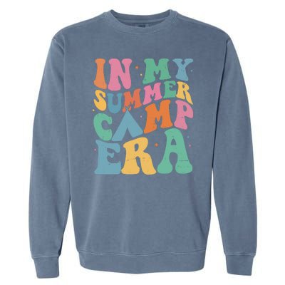 In My Summer Camp Era Retro Groovy Garment-Dyed Sweatshirt