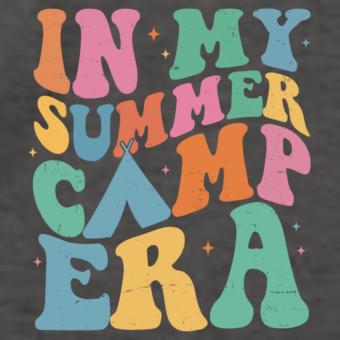 In My Summer Camp Era Retro Groovy Vector Backpack