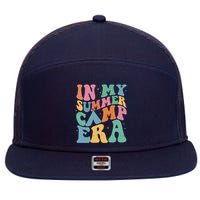 In My Summer Camp Era Retro Groovy 7 Panel Mesh Trucker Snapback Hat