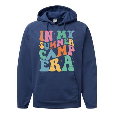 In My Summer Camp Era Retro Groovy Performance Fleece Hoodie