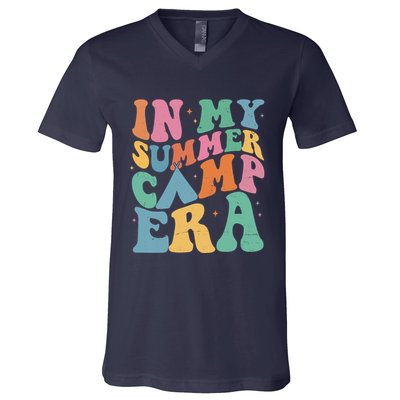 In My Summer Camp Era Retro Groovy V-Neck T-Shirt