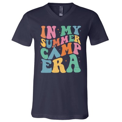 In My Summer Camp Era Retro Groovy V-Neck T-Shirt