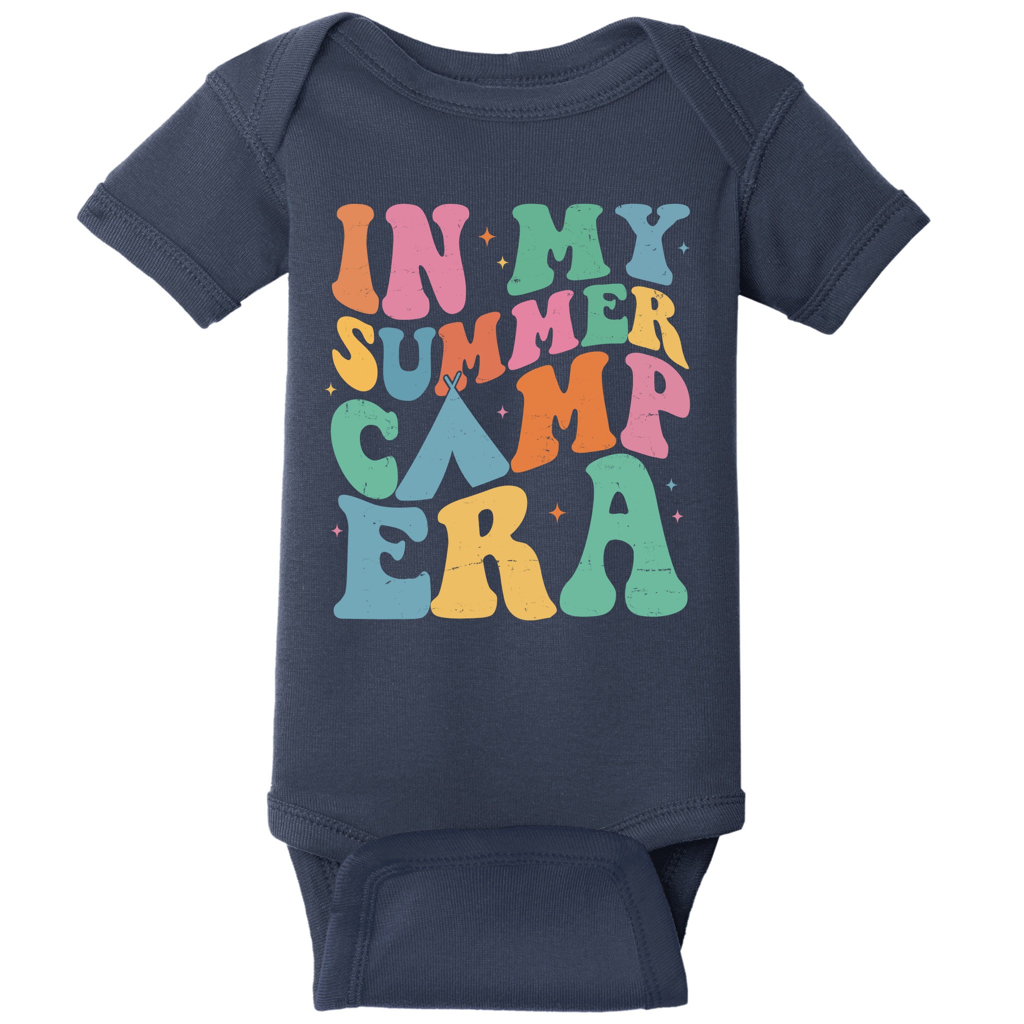In My Summer Camp Era Retro Groovy Baby Bodysuit
