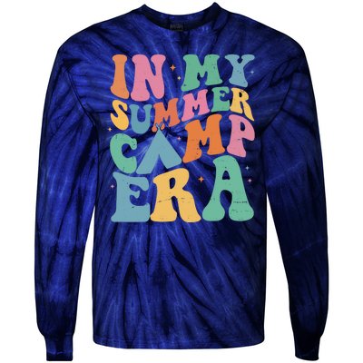 In My Summer Camp Era Retro Groovy Tie-Dye Long Sleeve Shirt