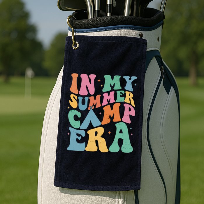 In My Summer Camp Era Retro Groovy Golf Towel