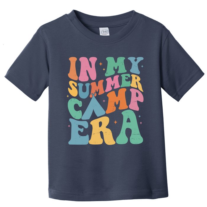 In My Summer Camp Era Retro Groovy Toddler T-Shirt
