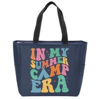 In My Summer Camp Era Retro Groovy Zip Tote Bag
